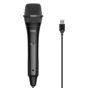 

ipega PG-9209 USB 2.0 Wired Gamepad Microphone Universal Karaoke Singing MIC for Nintend Switch PS4 Wii U