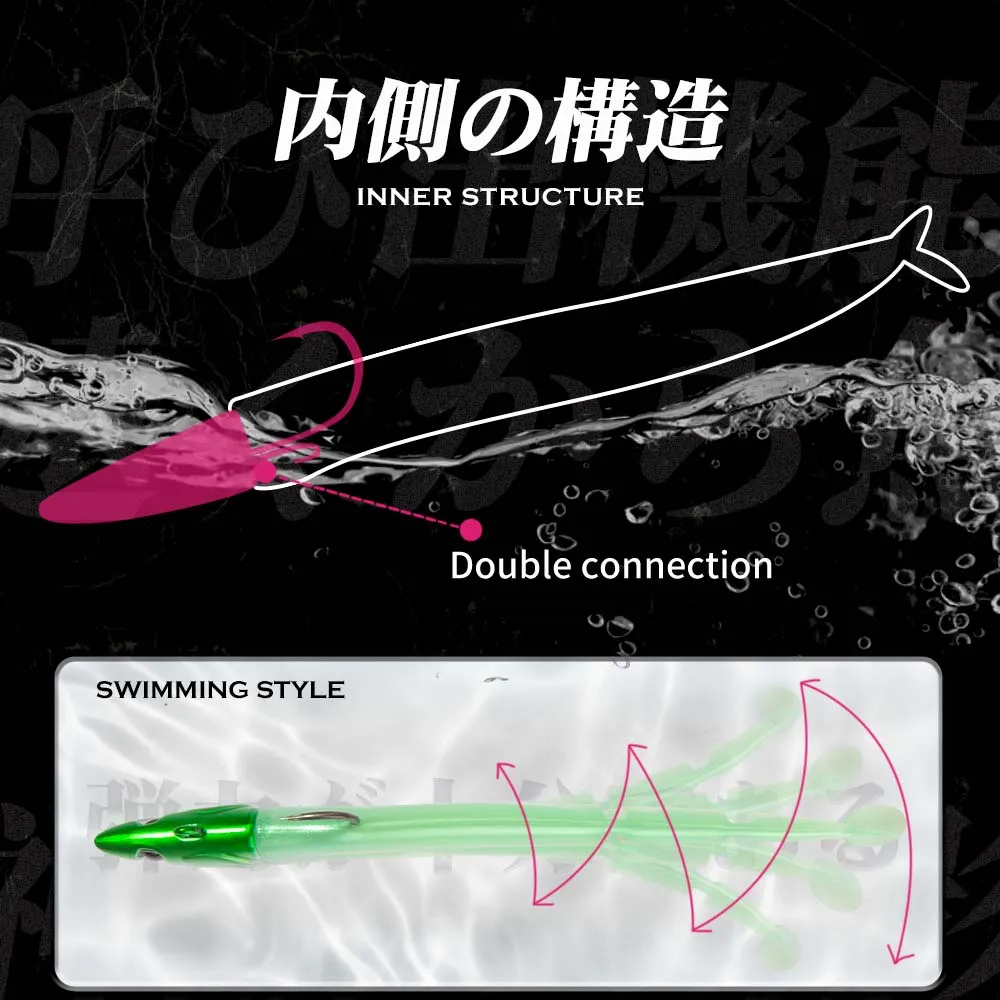 FIIISH - BLACK MINNOW No 3 - DOUBLE COMBO 12g -FLUO PINK UV