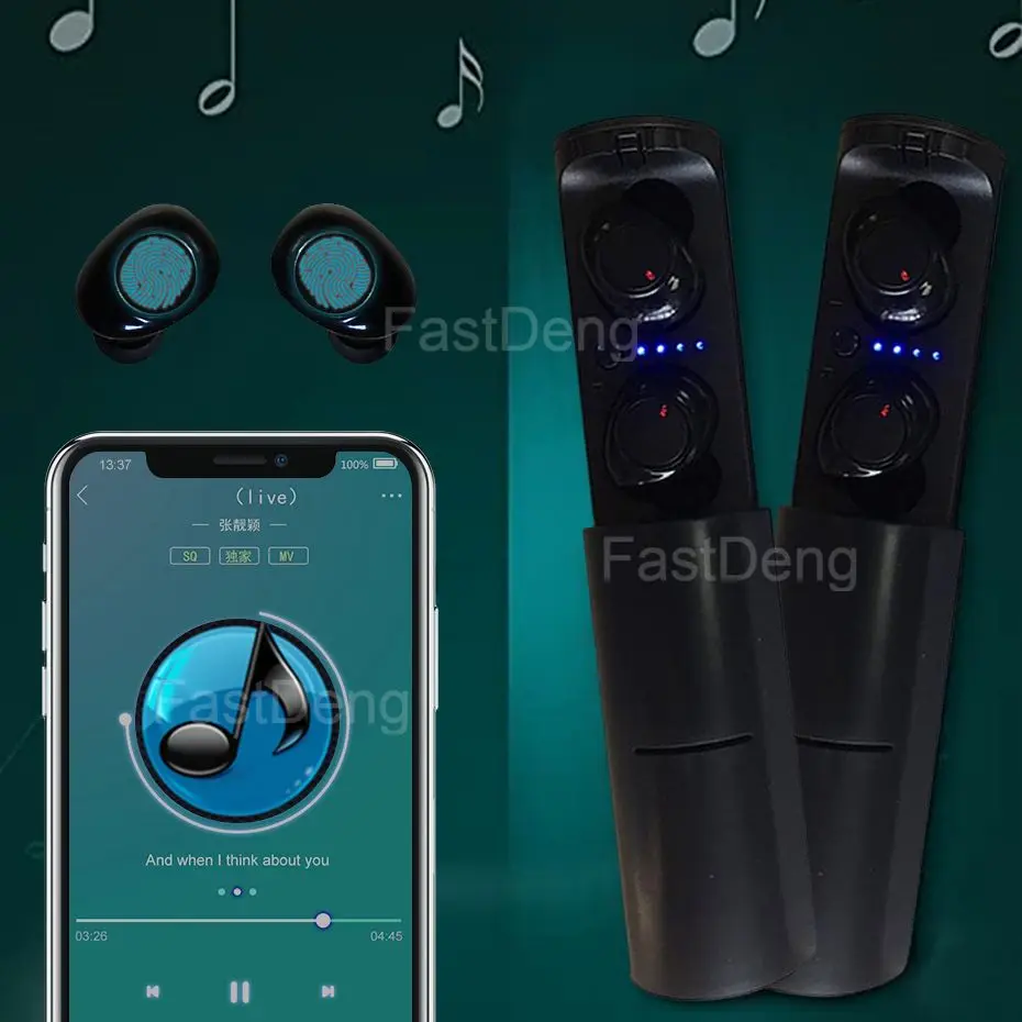 TWS Bluetooth Earphones Wireless Headphones With Microphone Sports Waterproof Touch Control Wireless Headsets Earbuds Gamer