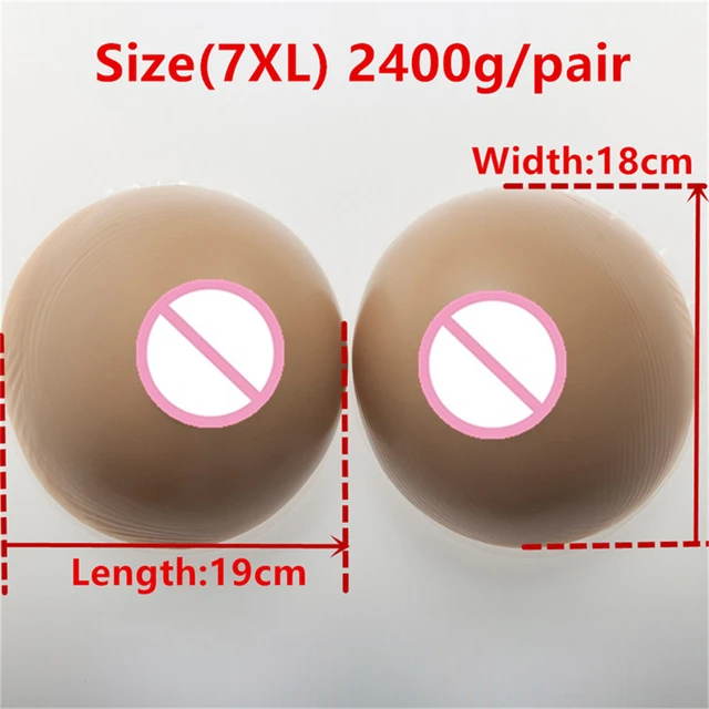 2400g/pair Silicone Breast Forms Crossdresser Transgender Realistic Fake  Breast Your Privacy Silicone Boobs Enhancer - Women's Intimates Accessories  - AliExpress