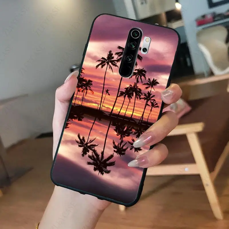 blue Ocean island waves beach scenery Phone Case for redmi note8pro note7 note5 note6pro 7A 8A 8 note9s 8t note9pro Coque Shell cases for xiaomi blue Cases For Xiaomi