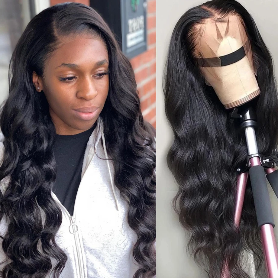 Hot Products! 30 inch Body Wave Lace Front Wig Pre Plucked 13X4 Lace Frontal Wig Deep Loose Wave Human Hair 360 Lace Frontal Wig Bob Brazilian