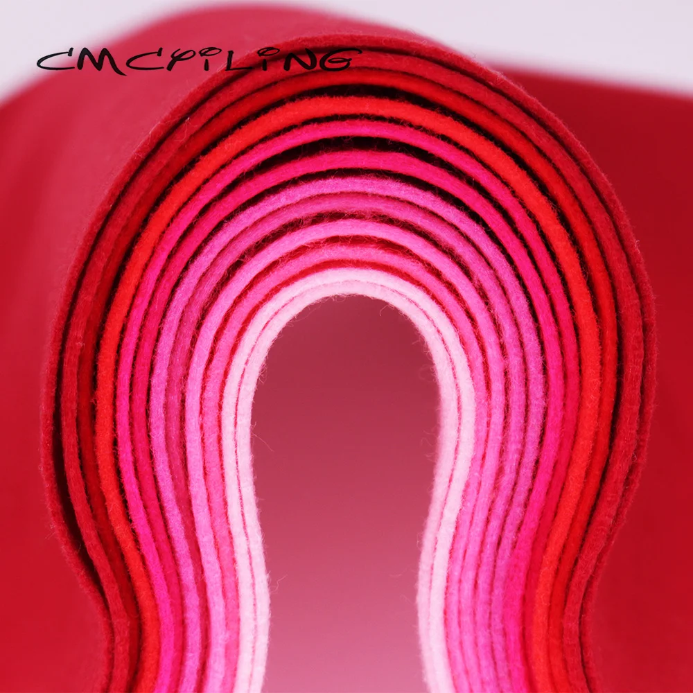 High Density Red Fabric Felt For Needlework DIY Sewing Dolls&Crafts Clothing Material Polyester Cloth Soft Non-Woven