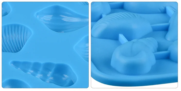 Креативная силиконовая форма для льда подводный мир раковины лоток для льда силиконовая форма для шоколада Силиконовая форма