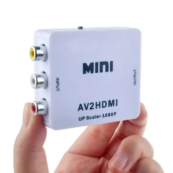 

AV To HDMI Converter Set-top Box AV To HDMI Analog Output Scaler Adapter HD Video Converter Box HDMI To RCA AV/CVSB Video 1080P