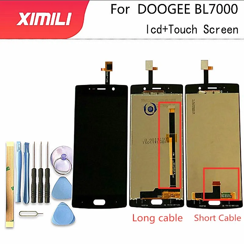 ЖК дисплей и тачскрин Для Doogee BL7000 5 дюйма 100% испытанный дигитайзер в сборе замена