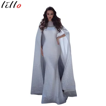 

Elegant Dress Bat Shirt Shawl Fishtail Hem Diamond Mesh Dress party Dress Queen Temperament Dress Sexy Christmas Dress