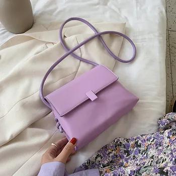 

2020 Summer Lady Shoulder Messenger Bags Female Luxury Handbags Chain Design PU Leather Crossbody Small Bags For Women white bag