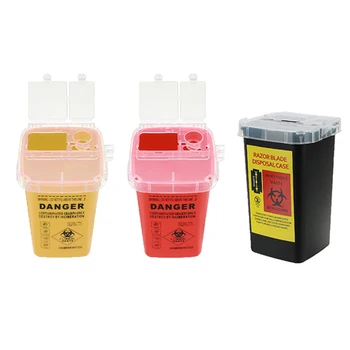 

1PCS Tattoo Buckets Collections Barrels Tattoo Supplies Container For Disposable Sharps Needle Tips Waste Box Tattoo Accessories