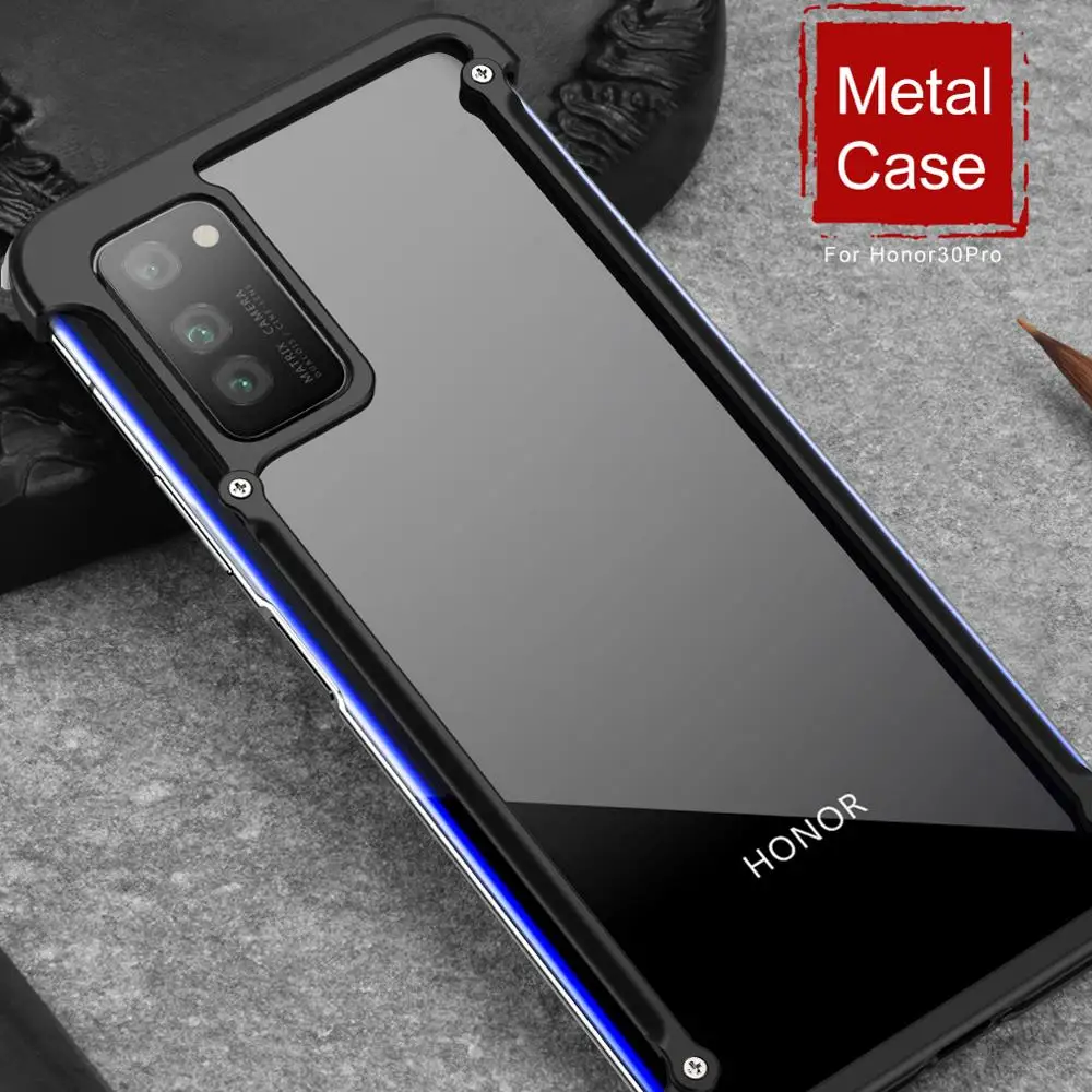 Чехол для телефона Huawei Honor V30 V30pro роскошный металлический корпус в форме подушки