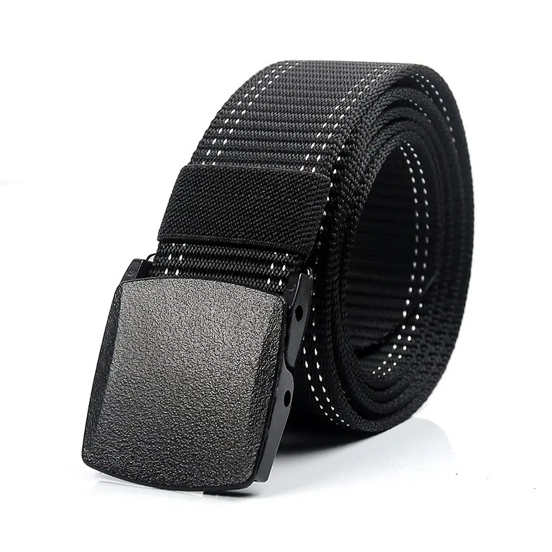 

Mens POM Buckle Quick Drying Belts Fashion Sewn Strap Nylon Light Army Military Outdoor Tactical Waist Cinto Women Sport Leisure