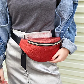 

Small Lychee Grain Waist Bag Pure Color Women's Bag Flow New Change Bag 2020 New Fashion Women Bag