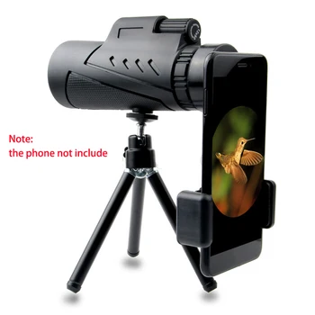 

12X50 BAK4 FMC Coating HD Low Night Vision Monocular Telescope with Tripod Clip for Watching Travelling Hunting Camping