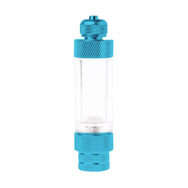 Синий Аквариум резервуар для воды CO2 одной головкой Bubbler стоп микро-регулирования клапан декомпрессии Таблица 090C - Цвет: Синий
