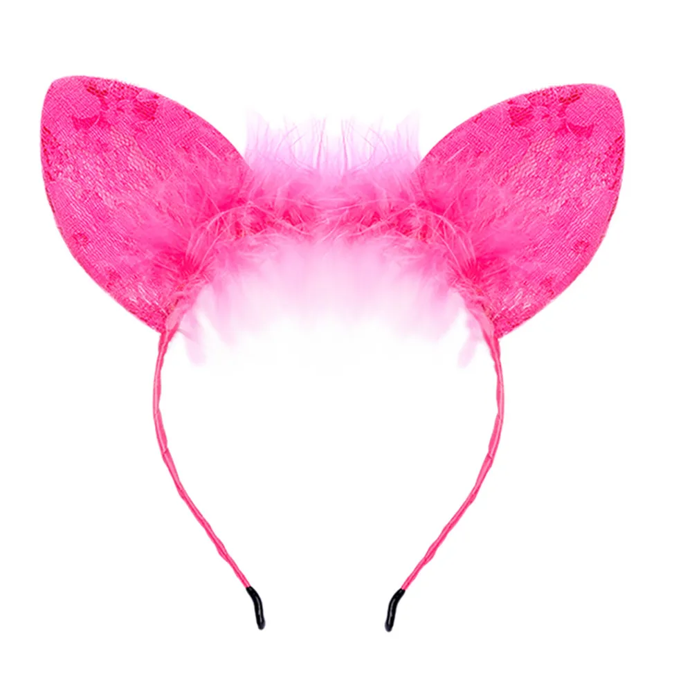 JAYCOSIN повязка на голову женские вечерние шапки с кошачьими ушками модная женская повязка для волос Сексуальная повязка на голову для дня рождения аксессуары для волос