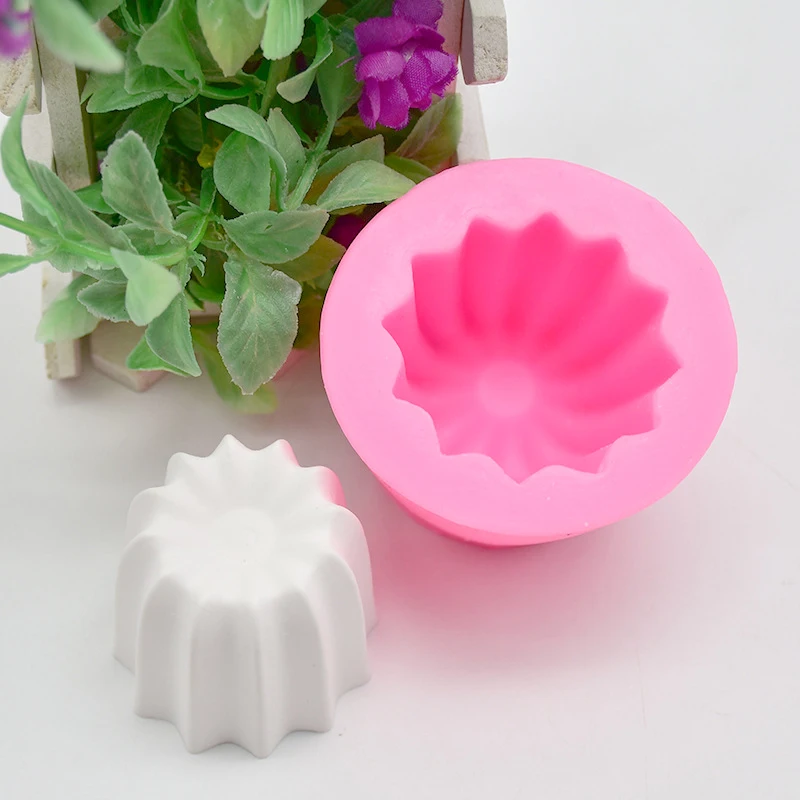 3D DIY Creative Circle Silicone Candle Molds For Handmade Making Cylinder Aroma Wax Jelly ice Mold | Дом и сад