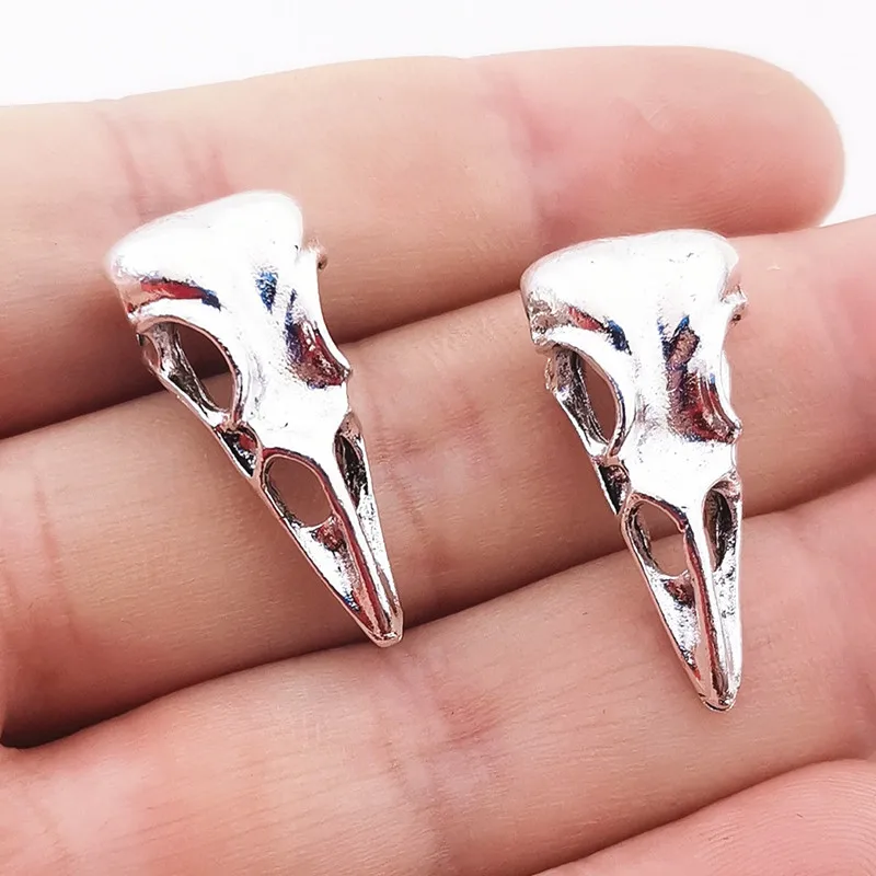 鳥の頭部デザイン バードスカルリング シルバーリング 13号