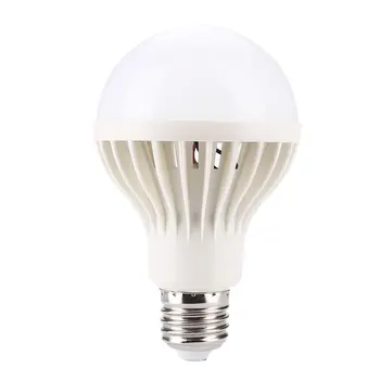 

E27 9W Auto PIR Motion Detection LED Bulb Sound Sensor Body Detection Cool White