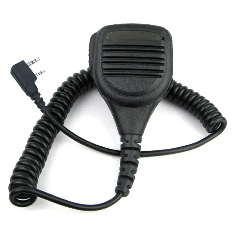 

ABKT-Heavy Duty Speaker Microphone Mic PTT IP54 Waterproof for Kenwood Baofeng HYT Hytera Two Way Radio UV-5R TK-3302 GT-3 BF888