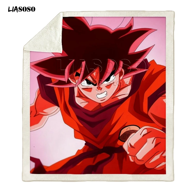 Dragon ball Гоку диван в стиле аниме путешествия молодежное постельное белье Узорчатое набивное одеяло покрывало для мальчика девочки путешествия одеяло квилт для софы - Цвет: 9