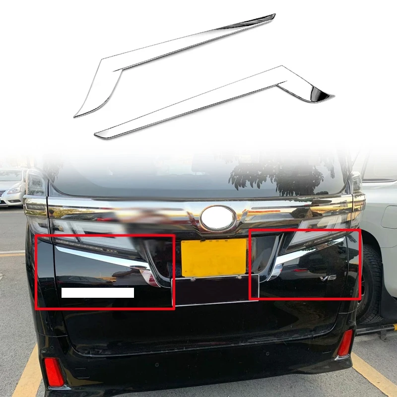 

Насветильник ДКИ на задние фары для Toyota Alphard Vellfire 2015-2020 ABS, хромированные