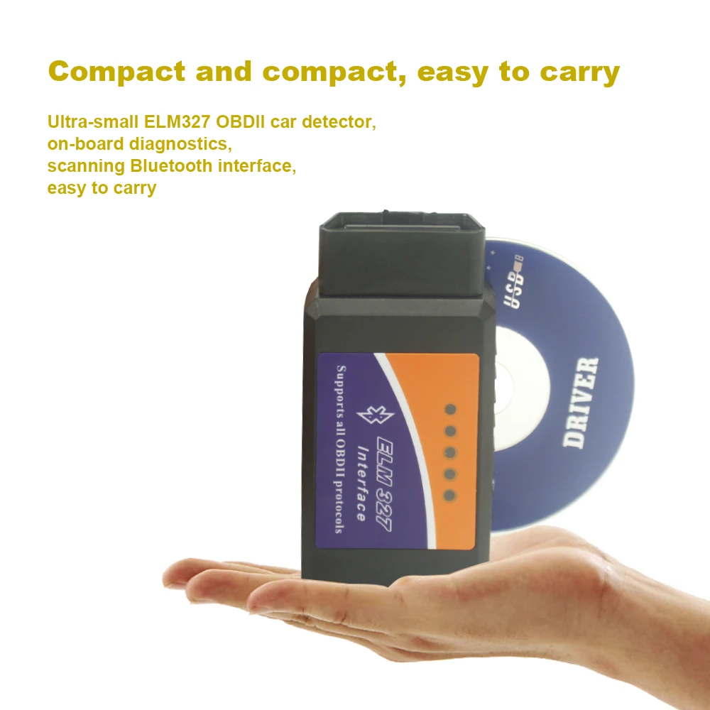 Elm327 V2.1 Bluetooth OBD2 автомобильный диагностический сканер инструмент считыватель кодов сканер ELM 327 OBDII универсальный для Kia hyundai Chrysler Jeep