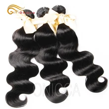 Бразильские волосы для наращивания, волнистые, 3 пряди, для счастливой королевы, волосы remy для наращивания, натуральный цвет, 8-28 дюймов, двойное плетение, Htonicca