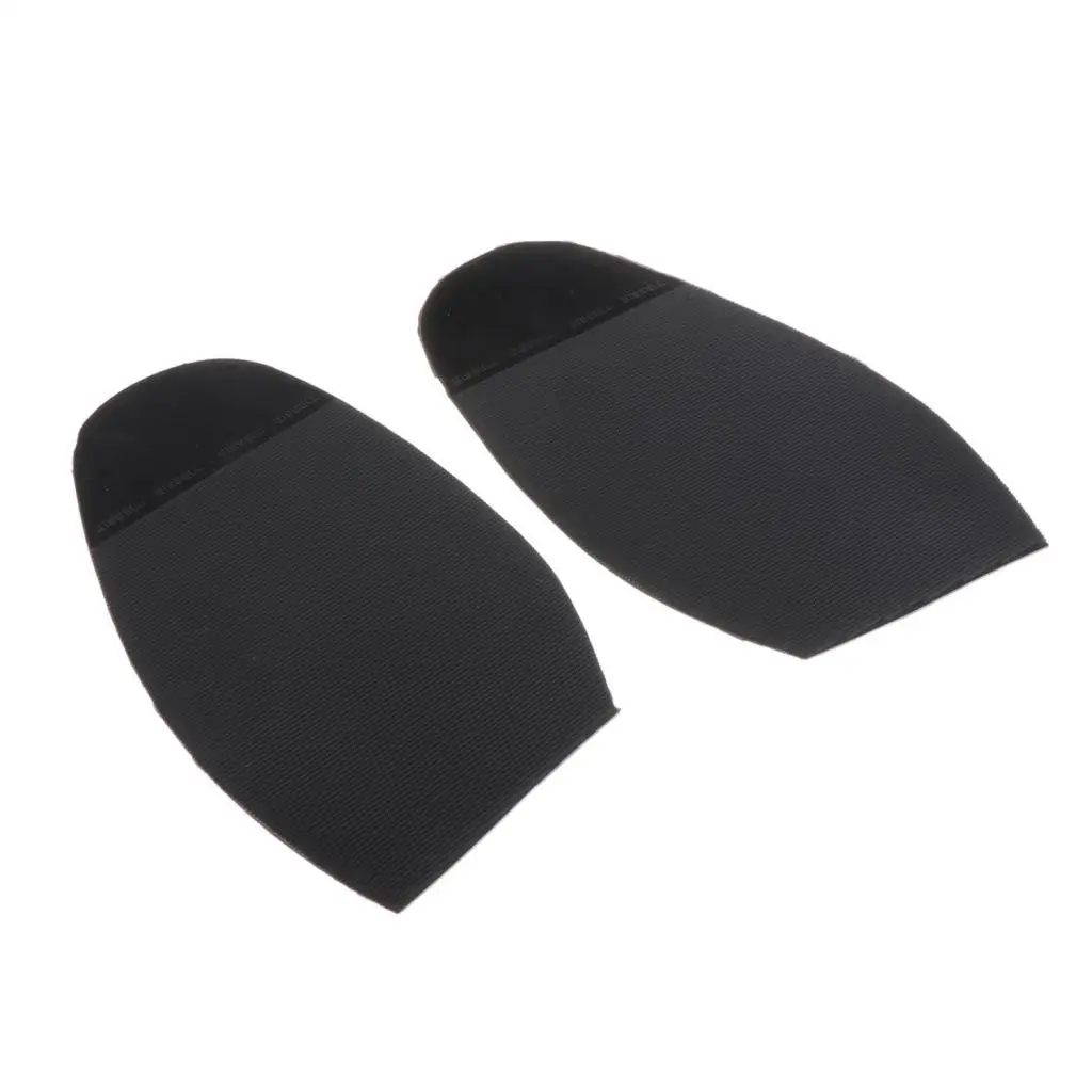 1 Pair Mens Shoe Repair Accessories Black Rubber Shoe Soles Black Heels Pads Grip DIY Parts