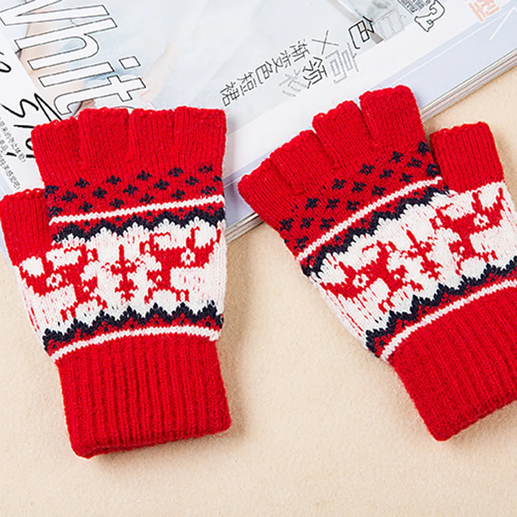

Christmas Gloves Women Winter 2019 Fashion Multi-function Animal Elk Mittens Soft Warm Hand Gloves Gants Femme Handschoenen