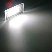 2 pçs do carro lanterna traseira 18 led luz da placa de licença para bmw mini cooper um r50 s r53 convertible r52 acessório luzes