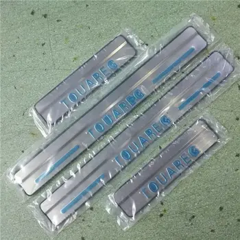 

High quality stainless steel Car door cover outside door sill plate for Volkswagen Touareg 2011-2015 2016 2017 2018 Car styling