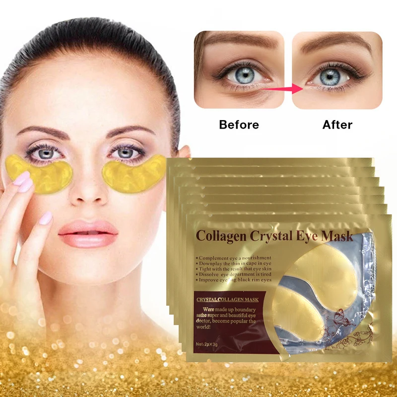 Collagen Crystal Gel Eye Patch Bags Remove Dark Circles Moisturizing Golden Patches Under Eye Mask Anti Aging Wrinkle Skin Care