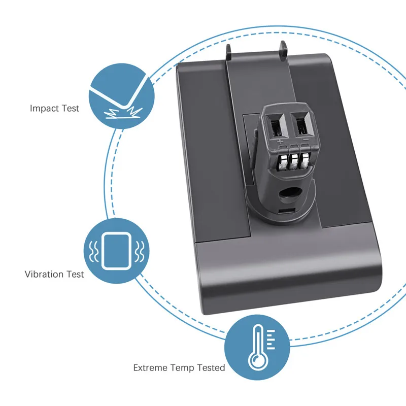 Type A) batterie sous vide Li-ion 22.2V 4000mAh pour Dyson DC35