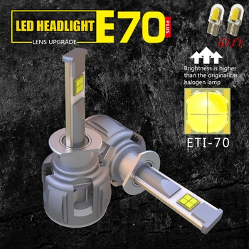 

Super Spotlight E70 Car Light Bulbs LED H7 H4 H11 H1 9005 9006 ETI HB3 HB4 9012 H8 H9 9012 D1S D2S D3S D4S Lampada 6000K 12V 24V