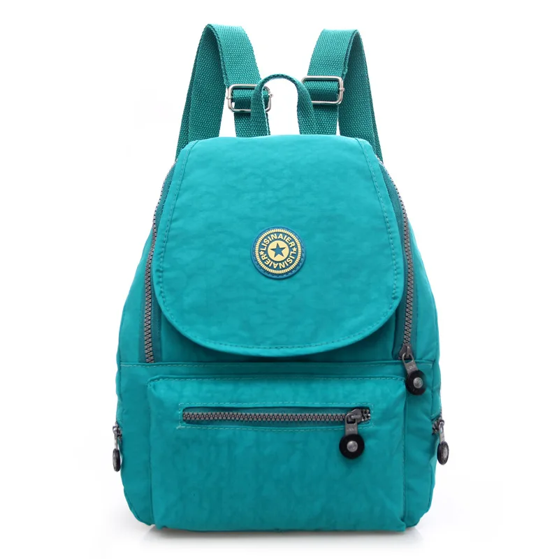 

JIULIN Casual Original Bolsa School Backpack for Teenage Girl Waterproof Nylon Laptop Mochila Escolar With Keychain