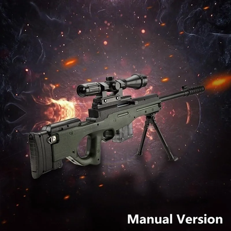 

AWM Sniper Rifles for Kids Toys Safety Painless High Quality Manual / Electric Toy Gun PUBG Water Gun Simulation Musket Gun