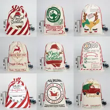 Рождественские Большие Рождественские Чулки мешки Hessian Санта подарок мешок украшение мешок конфеты подарок хранения мешок 11 видов стилей