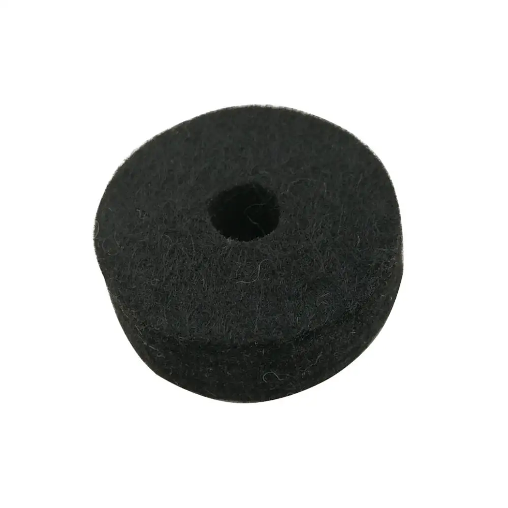 black 10pcs Universal Cymbal Felt Pads Drum Accessories Cymbals Protective Mats Cymbals Separator Soft Felt Mat for Drummers - Color: black