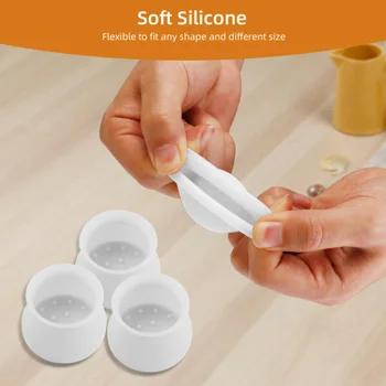 

Protection Chair Foot Pads Table Cap Cover Pad Protector 40*30cm White