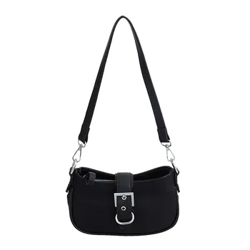 

High sense niche net red nylon bag women 2020 new retro fashion underarm bag western style shoulder messenger bag