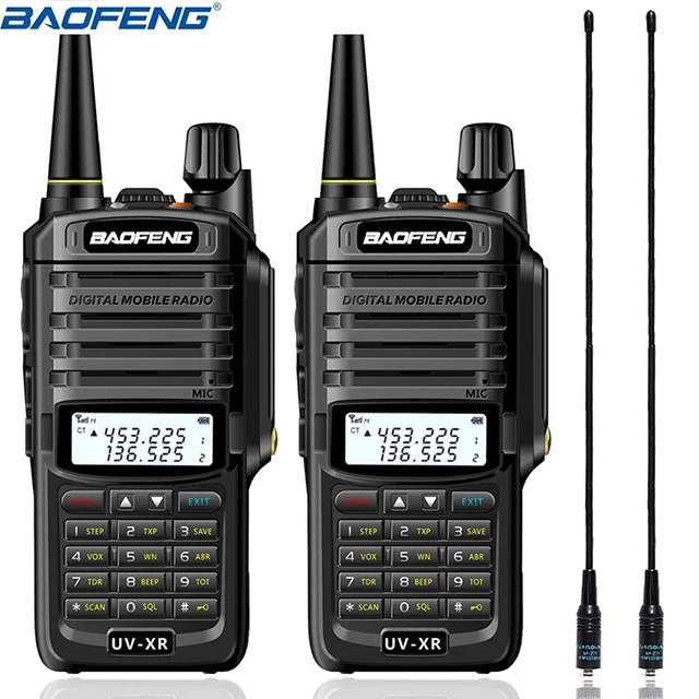 Walkie-Talkie Uv9r-Plus Baofeng uv-Xr IP67 2pcs Dual-Band Two-Way-Radio Handheld High-Power