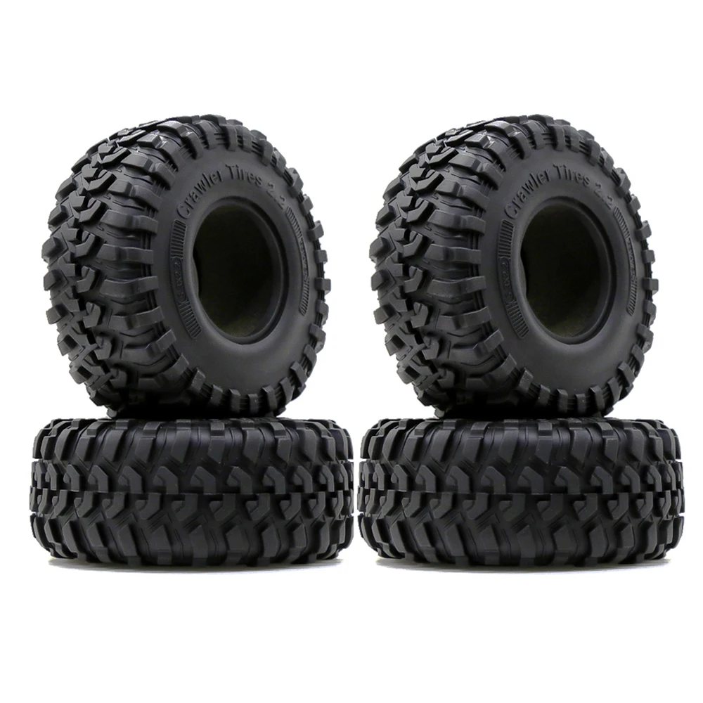 2.2 Inch Rubber Tires Crawler Tyres With Inner Foam For 1/10 RC Car TRX4 SCX10 90047 D90 D110 TF2 RR10 Wraith nitro rc cars RC Cars
