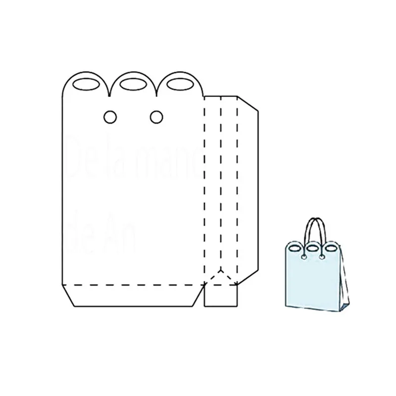 

Naifumodo Dies Cutting Goft Bag Candy Box Metal Cutting for DIY Scrapbooking Card Album Embossing Crafts Die Cut New