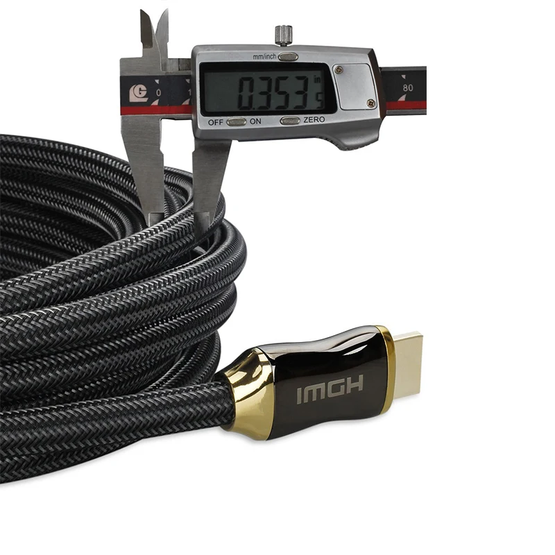 Кабели HDMI Премиум качества Плетеный 4K V2.0 Ultra HD кабель для hd-тв ЖК экрана проектор для ноутбука компьютер 1 М 1,5 м 2 м 3 м 5 м 10 м