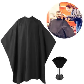 

FRCOLOR Salon Cape Professional Barber Cape with Snap Closure Neck Duster for Barber Hairdressing Hairstylist Hair Salon (Black)