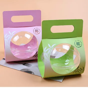 

25pcs 500ml large transparent ball plastic cups baking decoration party favors gift boxes packaging food salad cake dessert cup