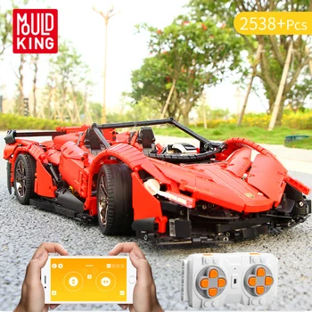 

Remote Control Car Veneno Roadster Lamborghinis With Motor Function Fit Lepining Building Blocks MOC-10559 Bricks Rc APP Toys