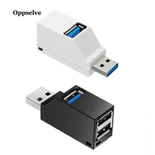 3 порта usb-хаб Мини Высокоскоростной разветвитель передачи данных для Macbook планшетного компьютера многопортовый USB 3,0 концентратор OTG адаптер для ноутбука