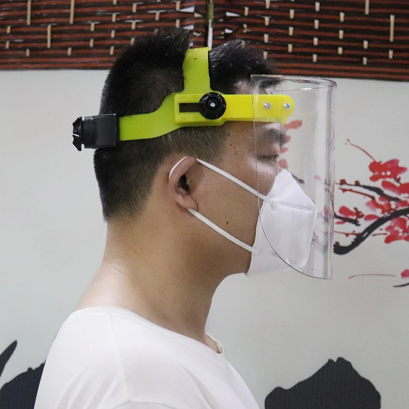Dustproof Mask Transparent PVC Safety Faces Shields Screen Spare Visors For Head Eye Protection Face mask