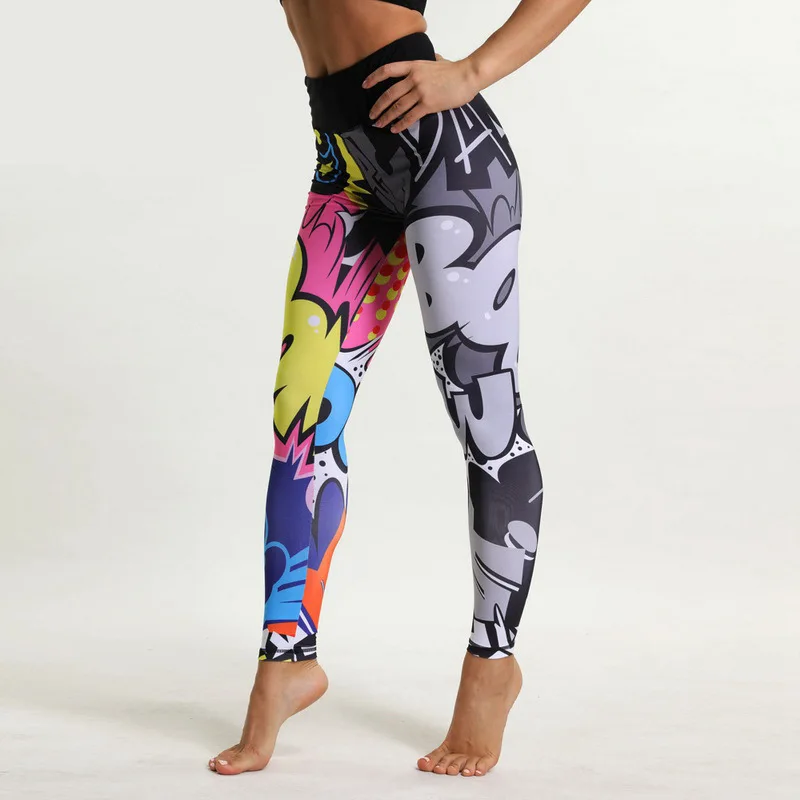 Manufacturers Direct Selling Spring And Summer Autumn Europe And America Hot Selling Yoga Pants WOMEN'S Yoga Pants Printed